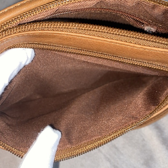 🆕 Fossil Brown Leather crossbody Messenger Bag and wallet Y2K - Picture 8 of 16